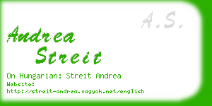 andrea streit business card